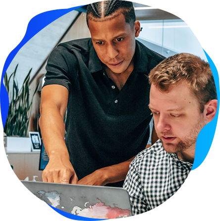 IT professionals working together